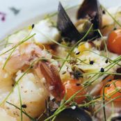 Halibut with Shellfish en Papillote